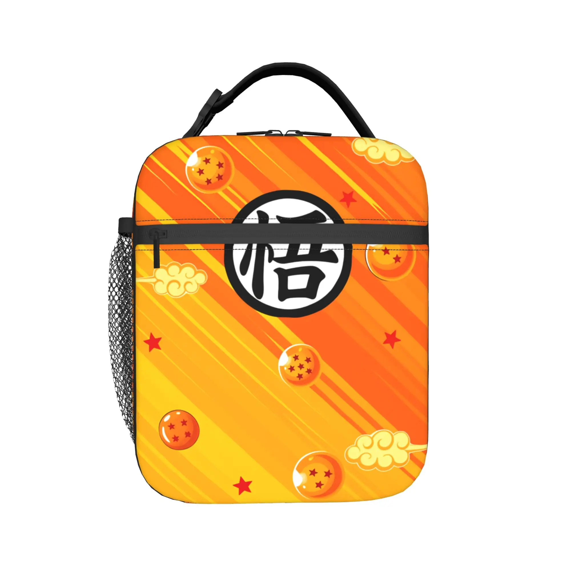 D-Dragon Ball Thermal Insulated Lunch Bags for Picnic Japanese Anime Reusable Food Bag Thermal Cooler Lunch Boxes