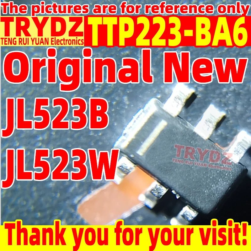 200-20pcs Original New TTP223-BA6 JL523B JL523W SOT23-6 single key touch IC