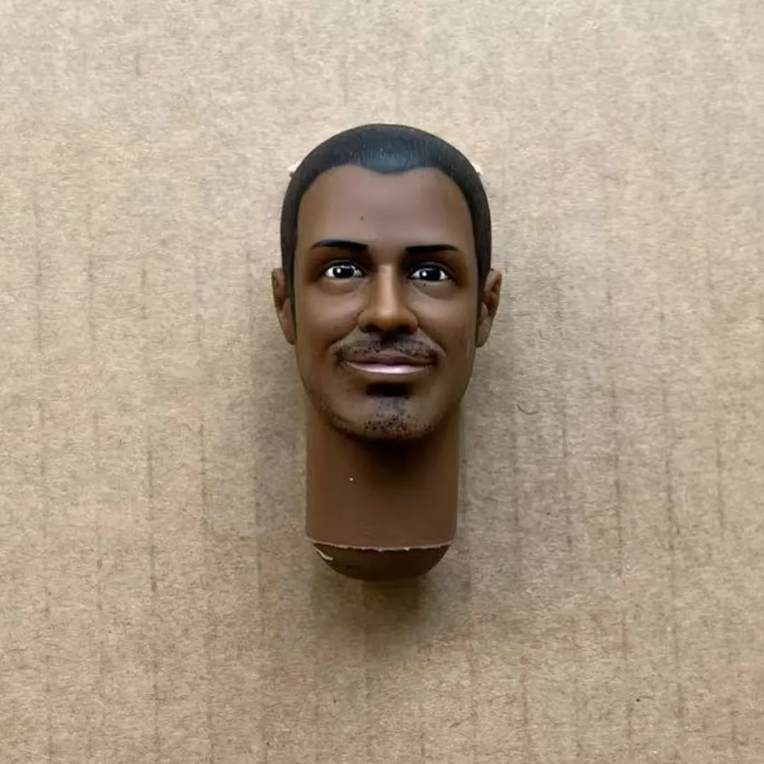 Cabezas de muñeca soldado masculino a escala 1/6 con cara rara, figura coleccionable para hacer muñecas DIY, cabezas de soldado de cuello largo