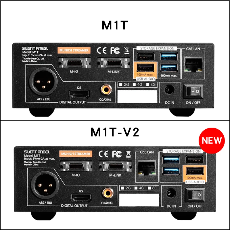 Silent Angel Munich M1T V2 High Fidelity Digital Lossless Master Band Music Player Digital Turntable Supports Roon Tidal DSD256