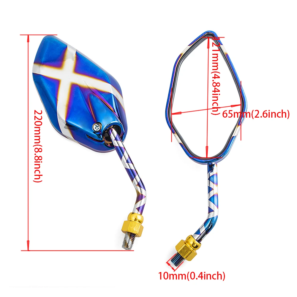 Side Rearview Mirror w/ 7/8