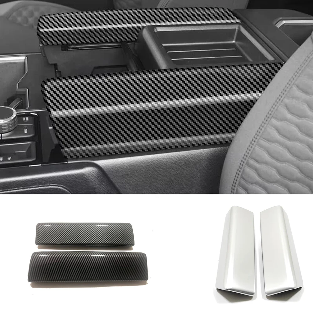 

ABS For Toyota Tundra Sequoia 2022 2023 Car Center Console Armrest Storage Box side Protector strip Panel Cover Sticker Trim