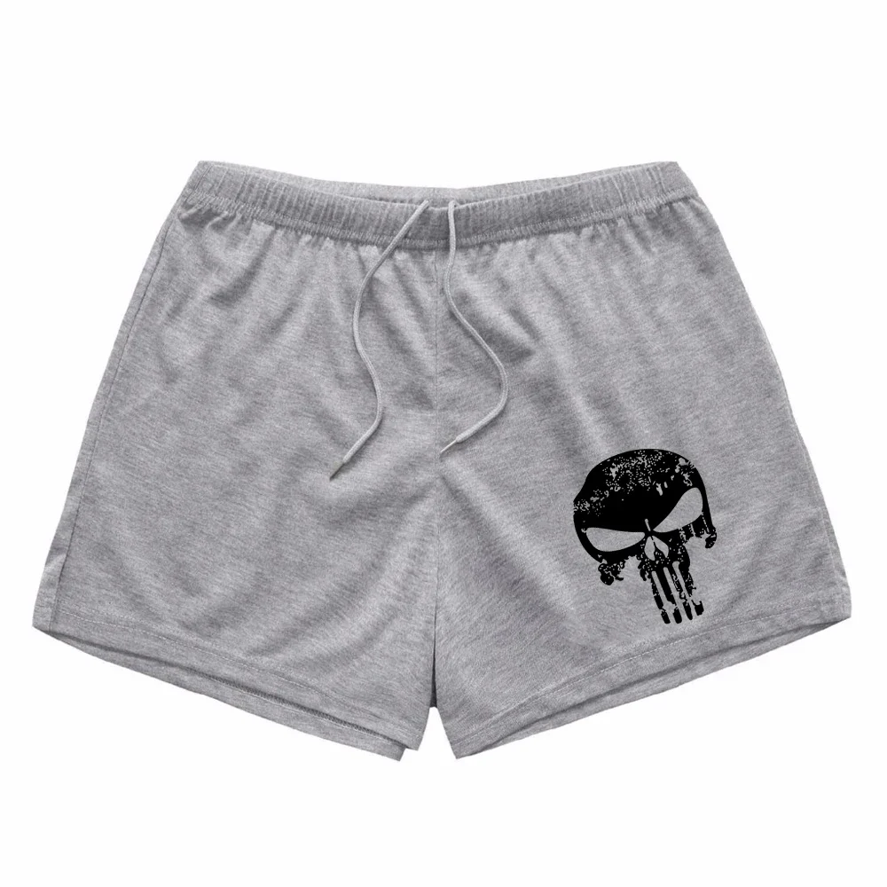 2024 New Summer Men\'s Running Shorts Bodybuilding Workout Jogging Pants Gym Skull Animal Shorts Men Clothing  Streetwear Pants