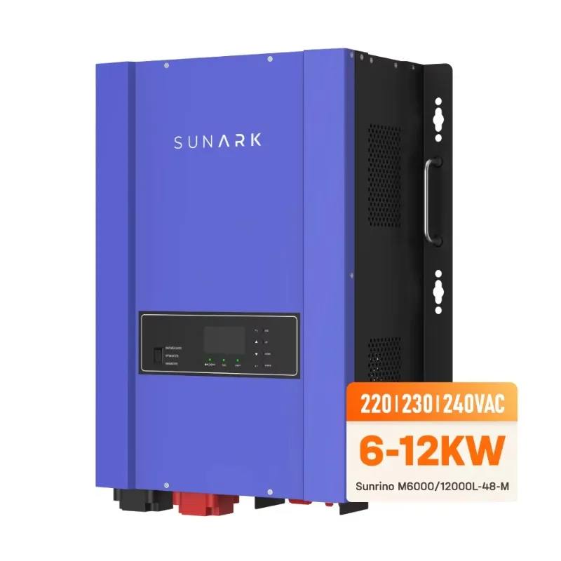 Sunark محول طاقة منخفض التردد 12 فولت إلى 220 فولت 6000 وات 8000 وات 10 كيلو وات 12 كيلو وات خارج الشبكة عاكس للطاقة الشمسية مرحلة واحدة إصدار الاتحاد الأوروبي
