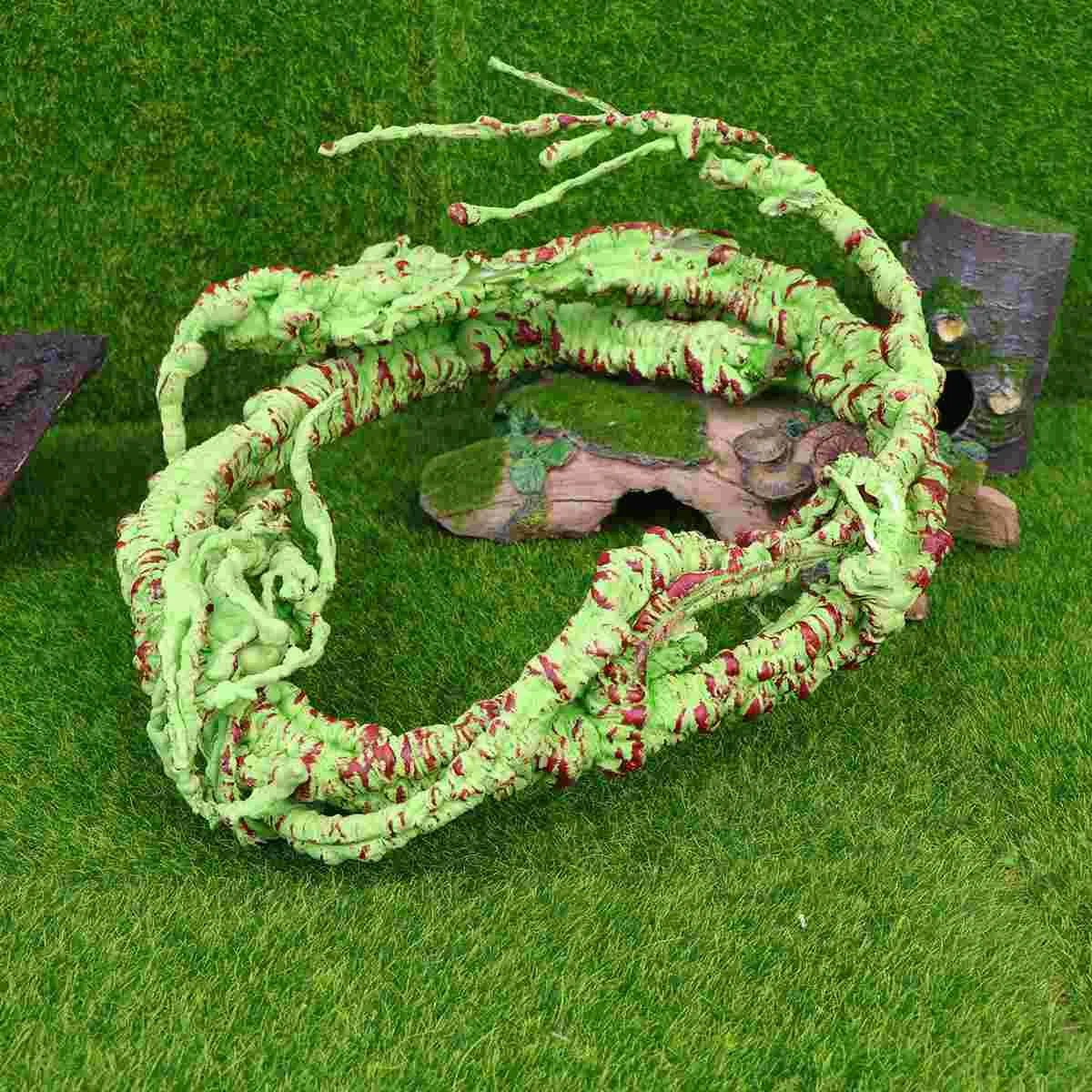 Fake Hanging Vine Leaves Artificial Plant Garlend Pets Lizard Container Animals