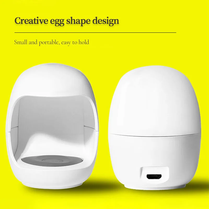 مصباح أظافر LED صغير بقدرة 6 وات - مصباح معالجة جل الأشعة فوق البنفسجية المحمول لقشر البيض، مجفف أظافر لطيف يعمل بمنفذ USB للمنزل والسفر #2