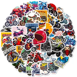 50pcs Motorcycle Club New Product Personalized Graffiti Water Cup Refrigerator Suitcase Decoration Waterproof Sticker