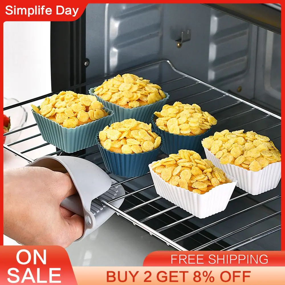 Cupcake Cookies Baking Pan No Deformation Portable Small Square Candy Molds Kitchen Gadgets Cake Mould Easy Demoulding Non-stick