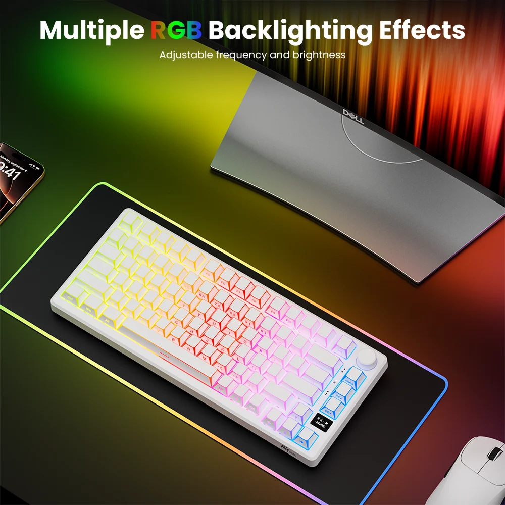 RK ROYAL KLUDGE M75 Gasket Mechanical Keyboard 2.4G Wireless