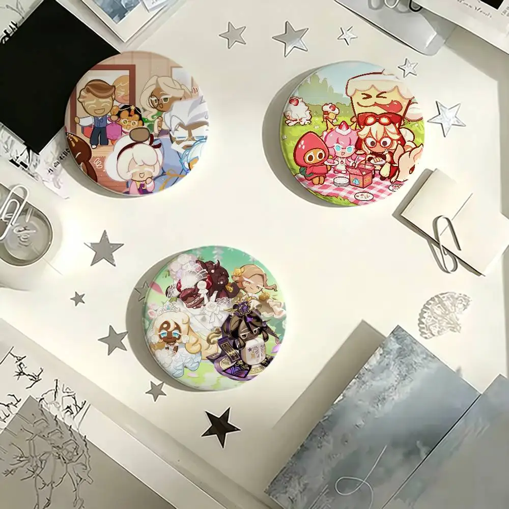 

Cookie Run Kingdom Brooches Cartoon Badge Pins Backpack Hat Accessories Friend Gift