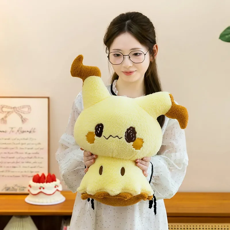 Soft Fluffy Mimikyu Plush Toy Cute Stuffed Anime Doll Big Mimikyu Plushie Sofa Bed Home Decor Throw Pillow Gifts Fans