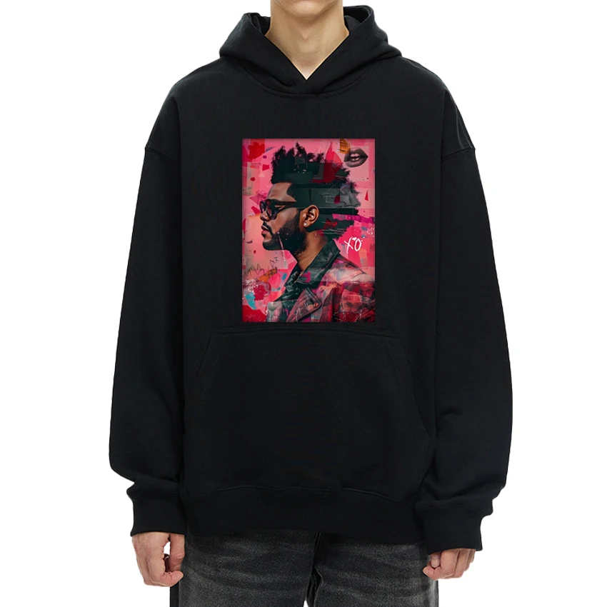 Singer The Weeknd Album cover aesthetic Graphics Sudadera con capucha para hombres y mujeres, sudadera Y2k de moda, jerséis de manga larga de lana Unisex