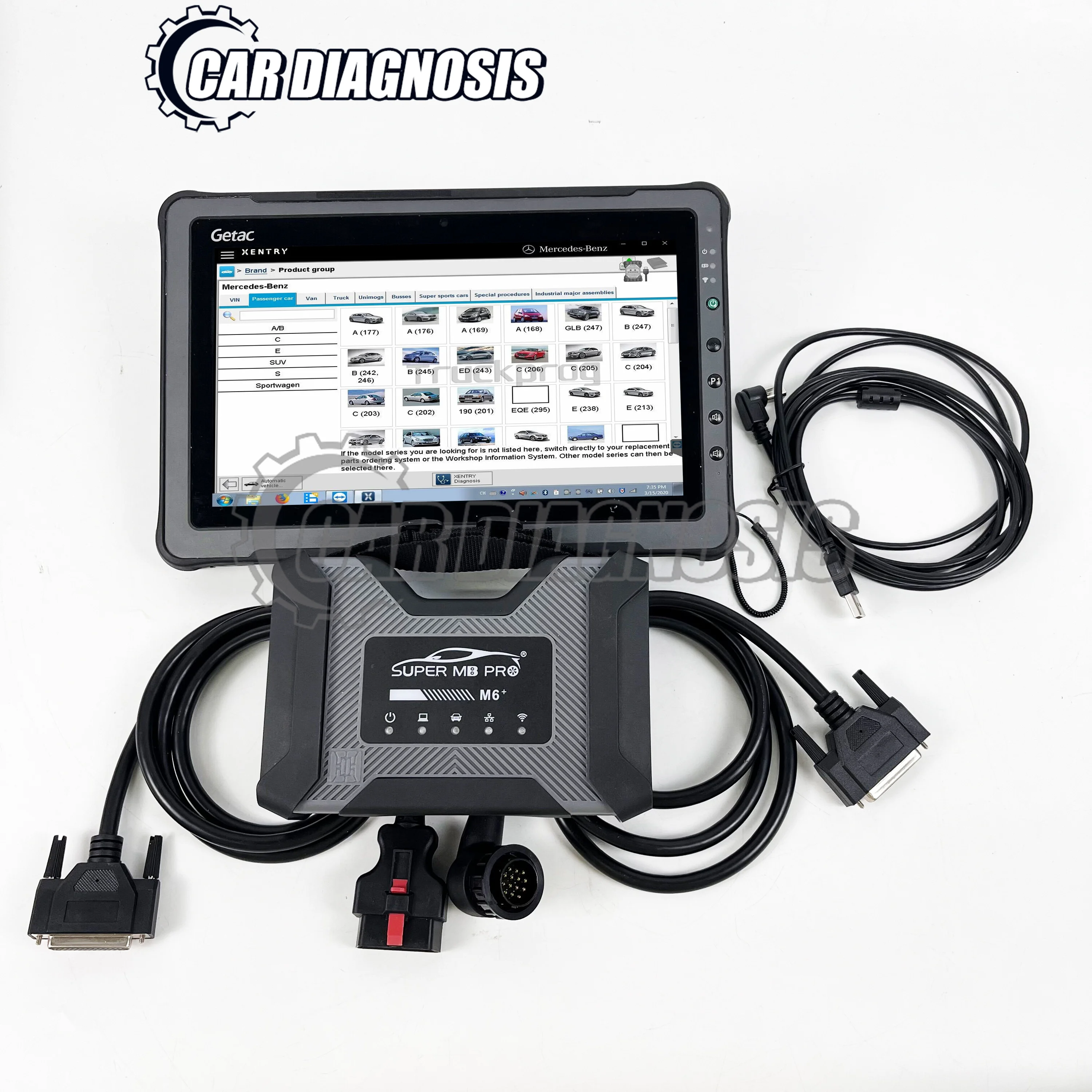 F110 Tablet+Multifunction SUPER MB PRO M6+Surport For BENZ /For B-WM Trucks /Car Diagnostics Wireless Diagnosis Tool