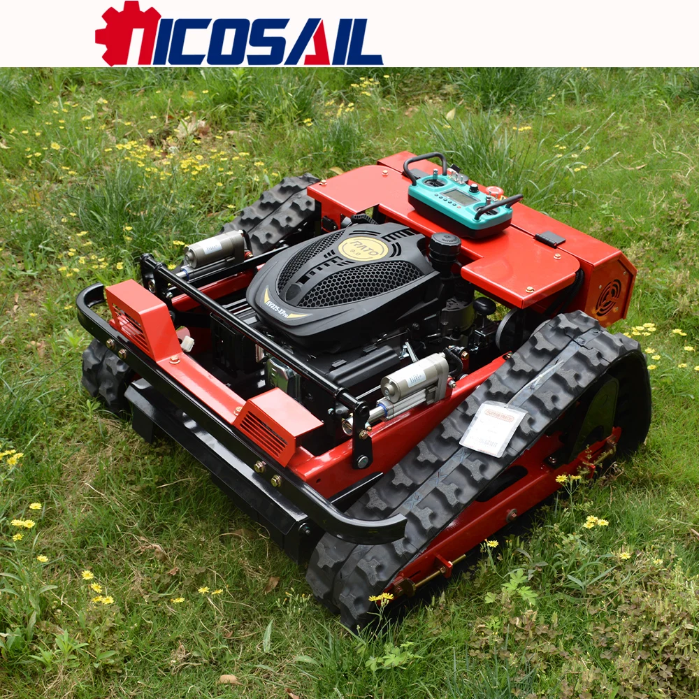

Custom 500mm Remote Control Lawn Mower for Mountain Orchard Ground Care CE Euro 5 Crawler Mowing Equipment
