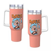 Stainless Steel Tumbler Popeyes The Sailor Mugs Cup With Straws Travelist Hot Drinks Water Bottle Keep Heat 40oz Thermal Cups
