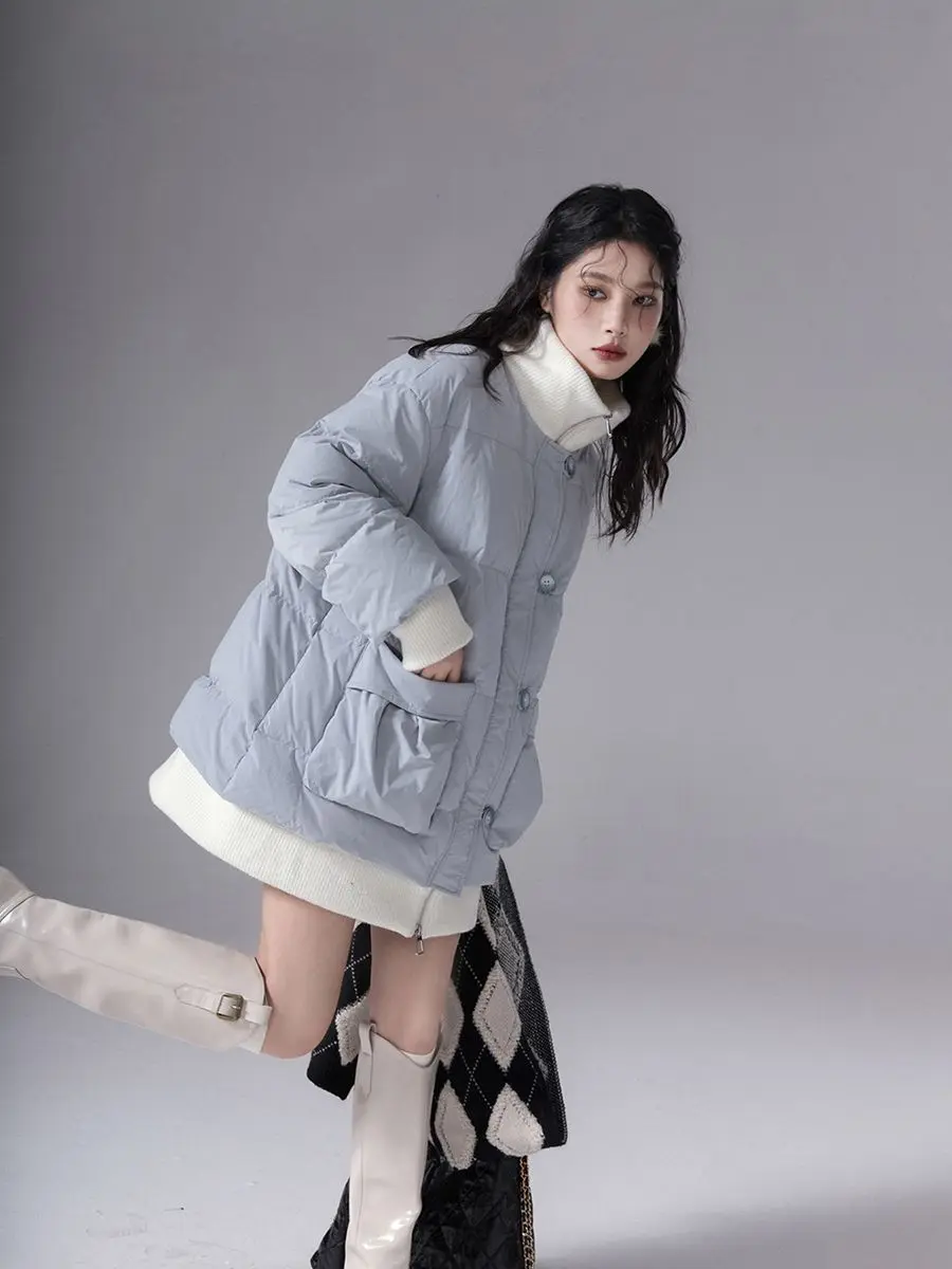 Two-Piece Fake Bread Suit Korean Version Niche Loose Fashionable Women New Winter Style Small High-End Trendy Korean Cotton Coat