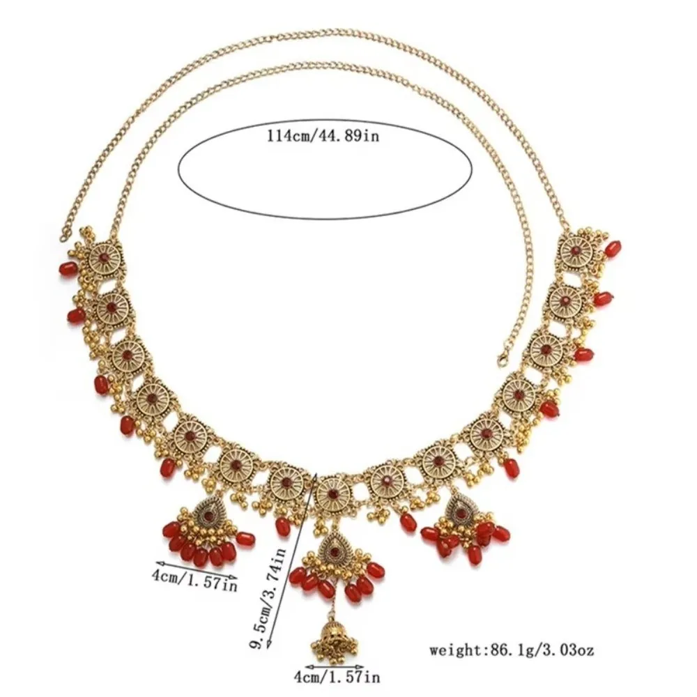 الأزياء البوهيمي البطن سلسلة جرس اليدوية الخصر سلسلة العرقية الجسم مجوهرات النساء