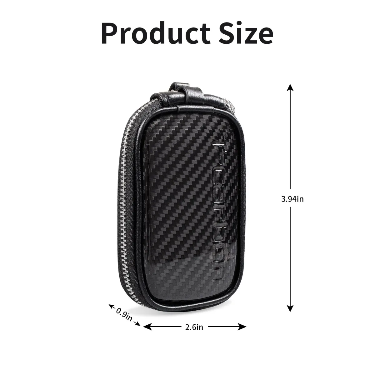 T-carbon Carbon Fiber Car Key Wallet Universal Key Fob Bag Protect From EMF, RFID, Car RFID Signal Blocking Key Fob Protector