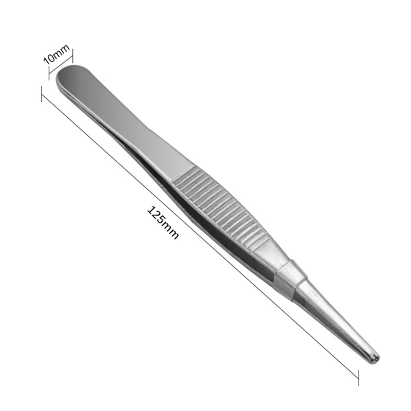 Pinzas rectas profesionales, pinzas quirúrgicas, pinzas para pulgar tejido, pinzas acero inoxidable para uso Industrial
