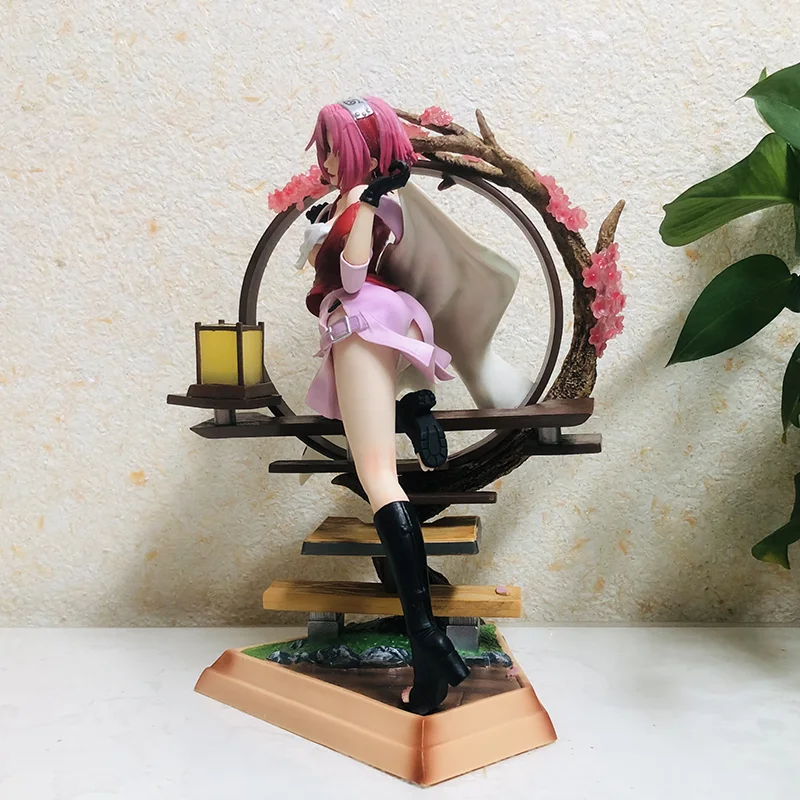 New style Naruto anime peripheral GK Haruno Sakura hand do two yuan Mei girl Sakura model decoration