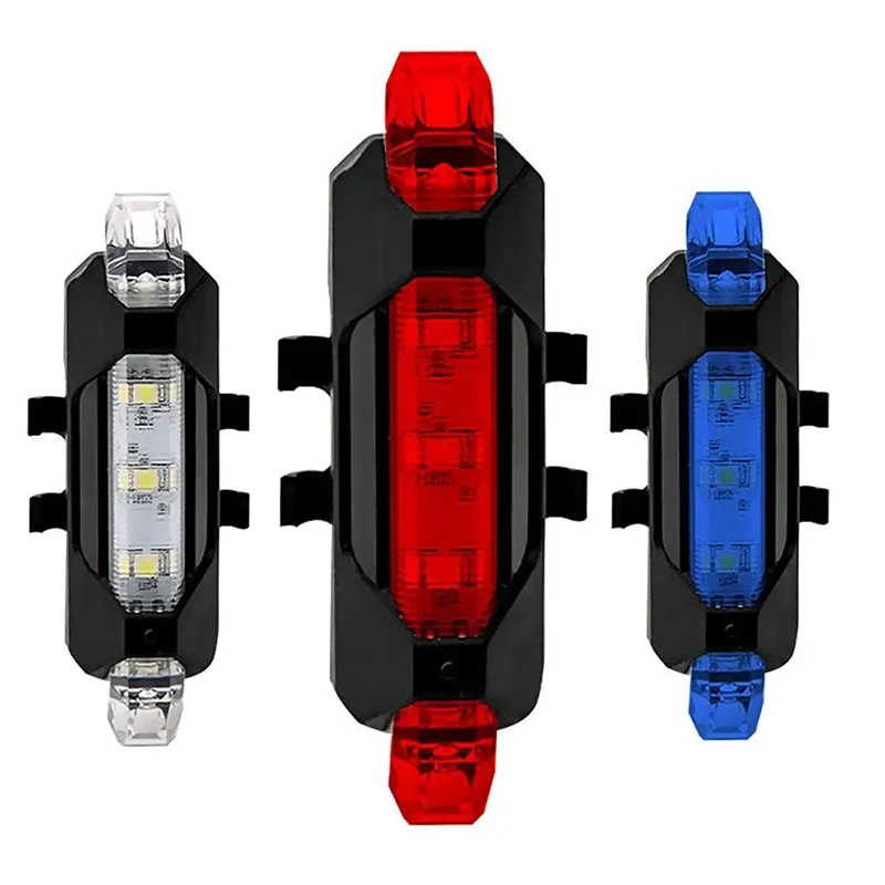 AliExpress NONE Bicycle Tail Light LED Bike Rear Lamp USB Rechargeable Mountain Road Bike Taillight for Night Safety Warning Riding Bike Lamp