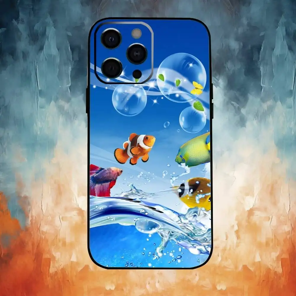 Frutiger Aero Phone Case For iPhone17,16,15,14,13,12,11 Plus,Pro Max Soft Black Cover