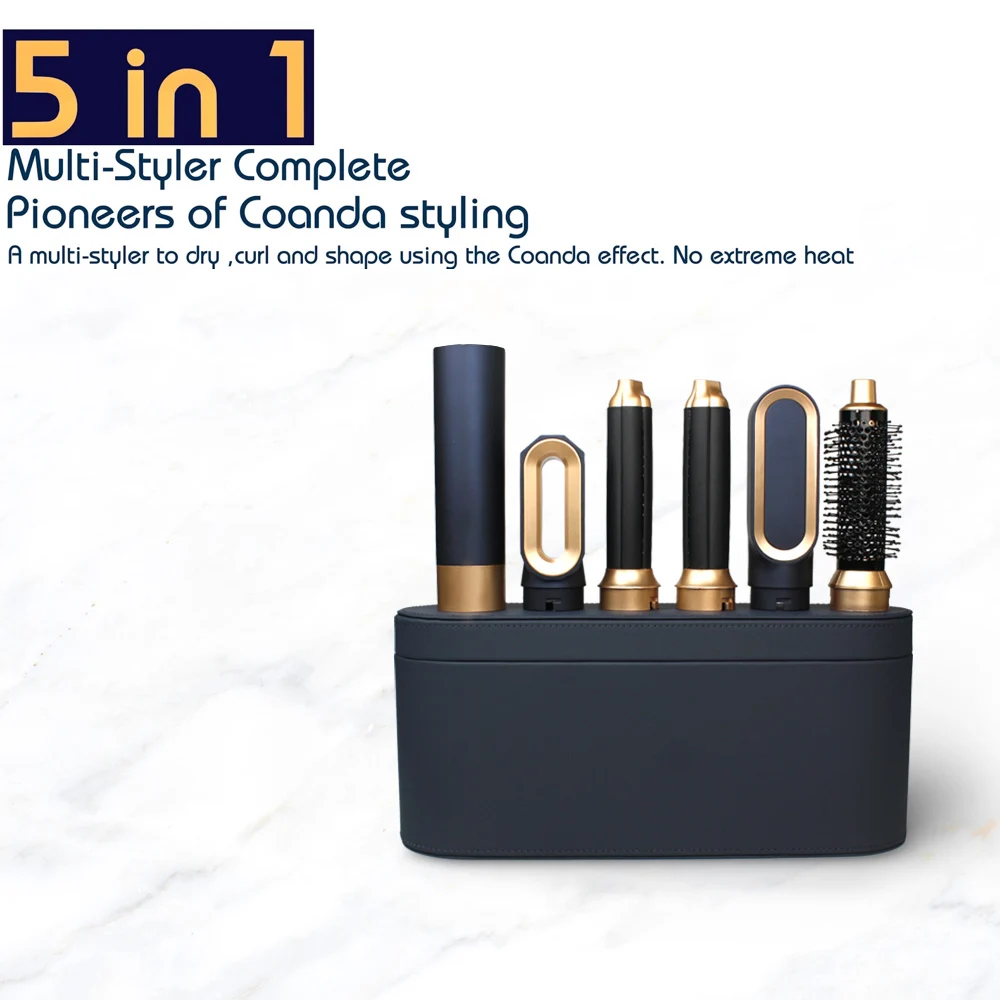 

New Hair Dryer Multi Hair Styler 5 in1 Curling Iron Hair Straightener With Hair Brush Hairdryer For Hair Dryer Hair Multi Styler