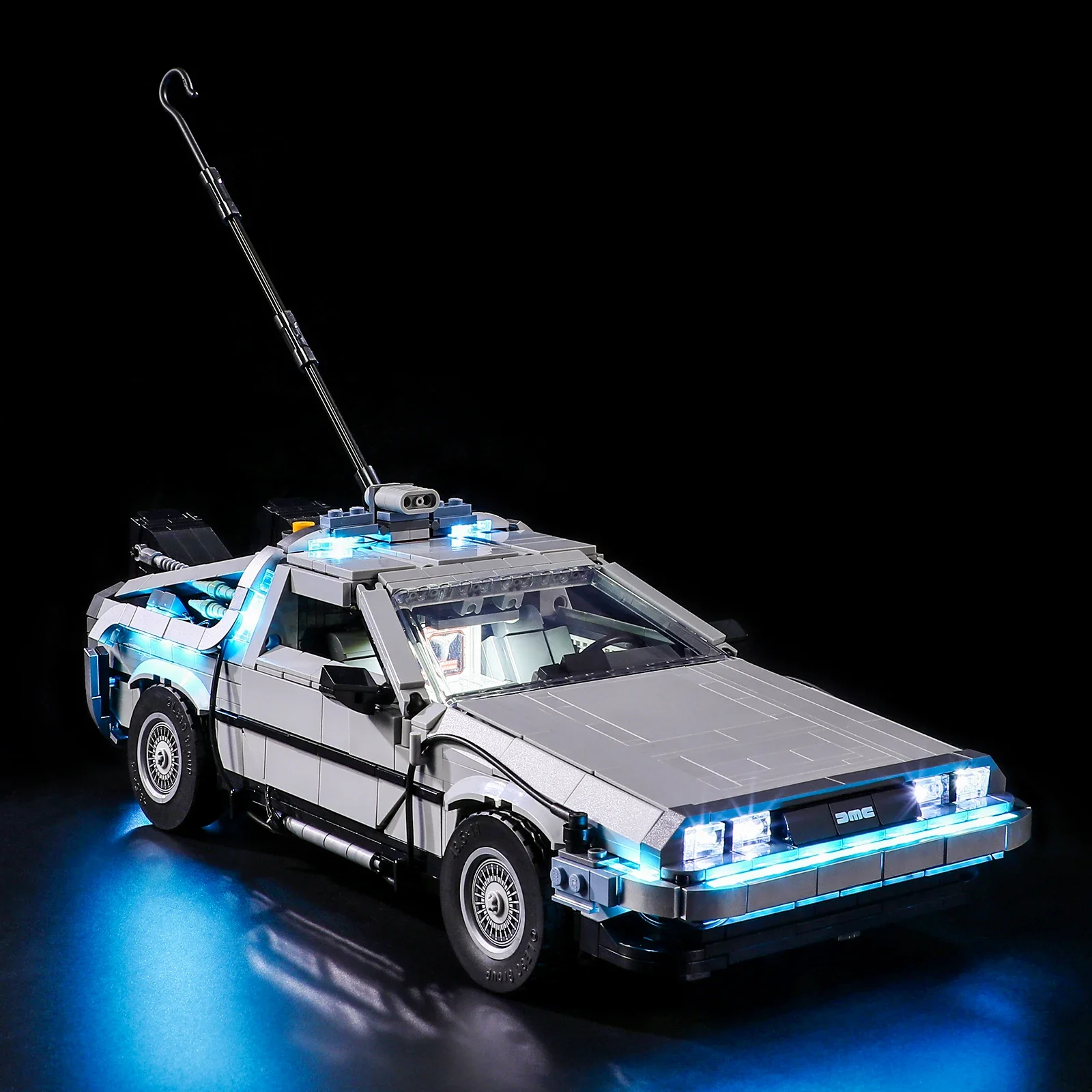 Back to the Future Time Machine Remote Control Version Lighting Set For 10300 DeLorean DMC12 No Include Block(Only Led Light Kit