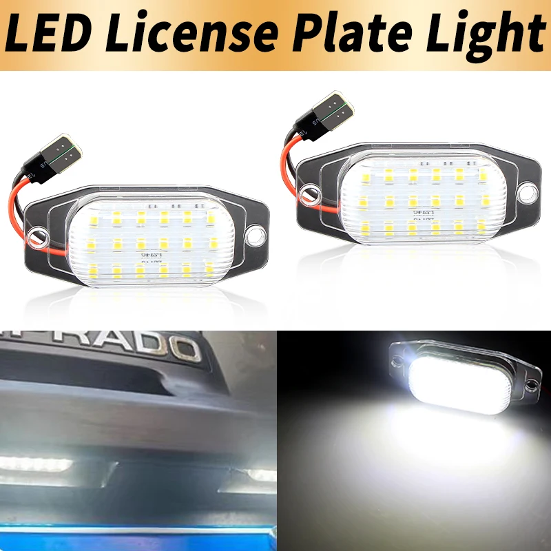 

2PCS LED License Number Plate Lights Canbus For Lexus LX450 96-98 For Toyota Land Cruiser FJ80 91-97 FJ Cruiser XJ10 GSJ15 07-14