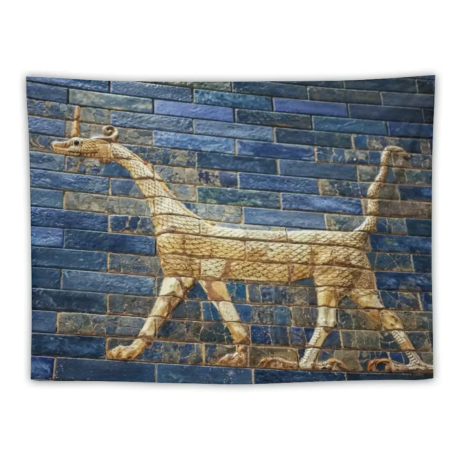 Ancient tiled dragon from the Babylonic Ishtar Gate Tapestry Wall Decoration Items Room Decorations Tapestry