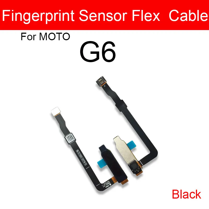 Fingerprint Sensor Flex Cable For Motorola Moto G6 G6 Play G6 Plus XT1926 Touch ID Home Button Key Flex Ribbon Repair Parts