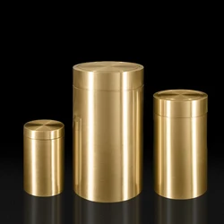 Airtight Tea Canister Copper Incense Coffee Powder Container Portable Tea Tins Food Jars for Sugar Spices Powder