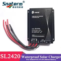 SRNE 20A 10A 12V 24V Waterproof Street light Solar Charge Controller Battery Regulator for 24 hours Solar PV Regulators