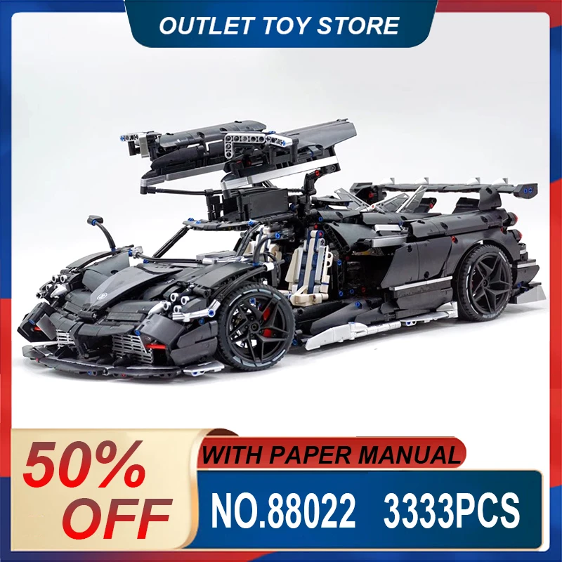 MOYU 88022 MOC Technical Super Sports Car Building Blocks Speed Vehicle Bricks Puzzle Assembly Toy Christmas Gifts For Boy Kids