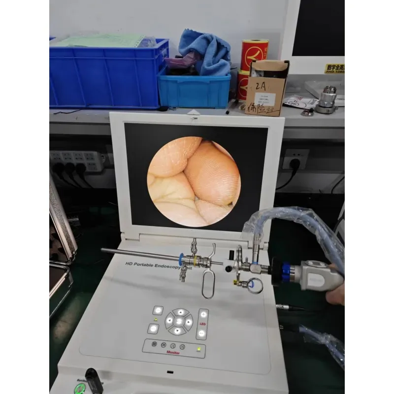 Portable Electric Metal Endoscopic Imaging System 4-in-1 HD CE ISO Certified Endoscopy Unit