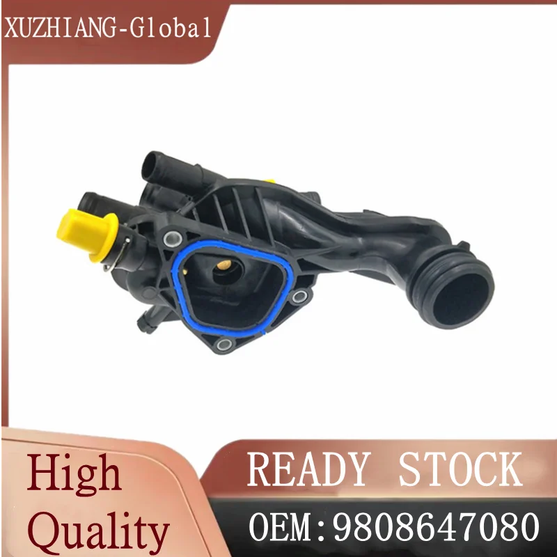 

Brand New Thermostat Housing & Sensor 9808647080 For Peugeot 207 308 Citroen C4 Picasso DS 1.6i THP VTi