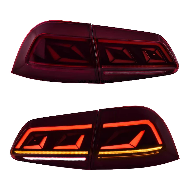 2 Pieces for Vw Touareg 2011-2018 Tail Light Old Upgrade New Led Tail Lamp Car Accessories Tail Light Upgrade Rear Lamp