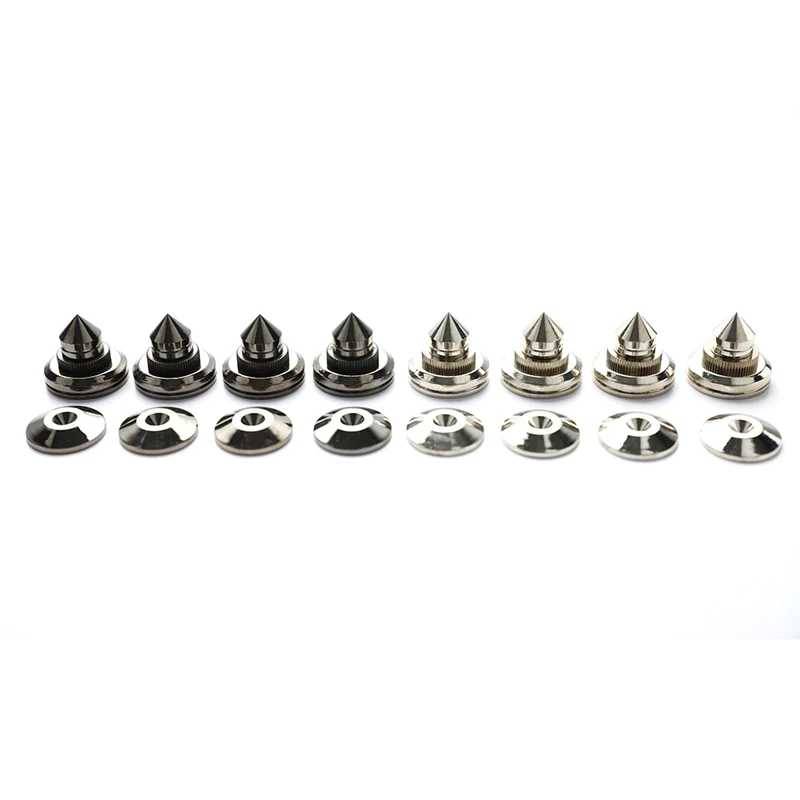 4 Set Speaker Stand Foot Pad Copper Loudspeaker Box Spikes Cone Floor Foot Nail