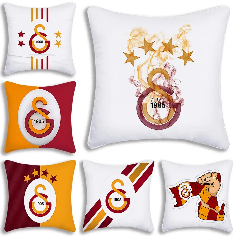 G-Galatasaray Pillow Covers Cartoon Sofa Decorative Home Double-sided Printing Short Plush Cute Cushion Cover