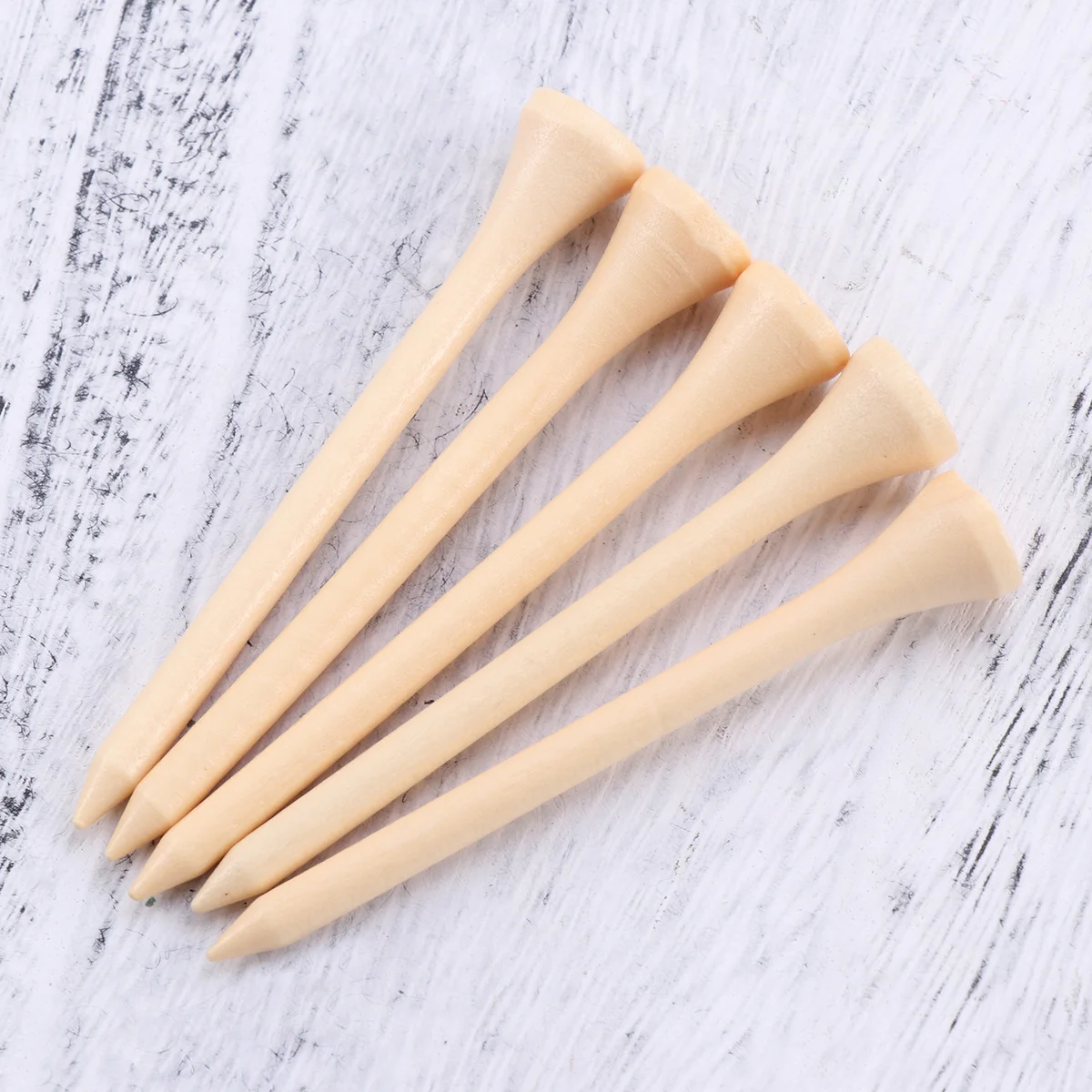 100 قطعة 8.3 سنتيمتر غير قابلة للكسر تيز تصميم مريح هيكل ثابت الملعب شوكة أداة هدية لعشاق لوازم الغولف تيز خشبية #6