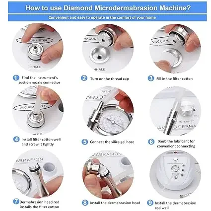 Diamond Microdermabrasion Machine Dermabrasion Facial Skin Peeling Rejuvenation Lifting Tightening Beauty Device