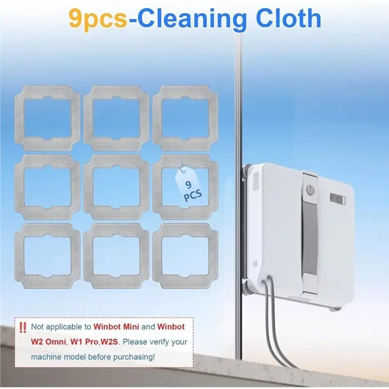 B82B-Cleaning Rag For Ecovacs Winbot MINI2 Window Cleaner Robot