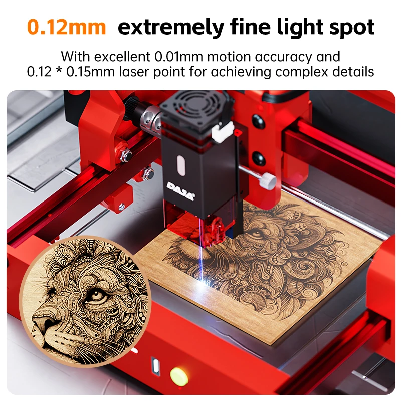 DAJA A7 MINI PRO Laser Engraver Laser Engraving Cutting Machine Full Cover DIY PC APP Control for Wood Metal Jewelry Plastic