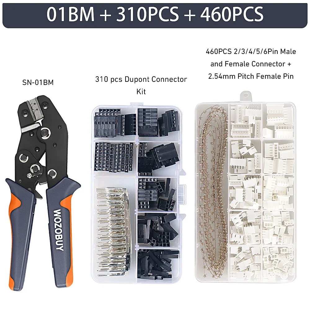 Generisches SN-01BM Crimpwerkzeug für ZH1.5 2.0PH 2.5XH EH SM & Servo-Steckverbinder für D-SUB-Anschlüsse, Querschnitt 0,08-0,5 mm², AWG28-22 – Detail 12