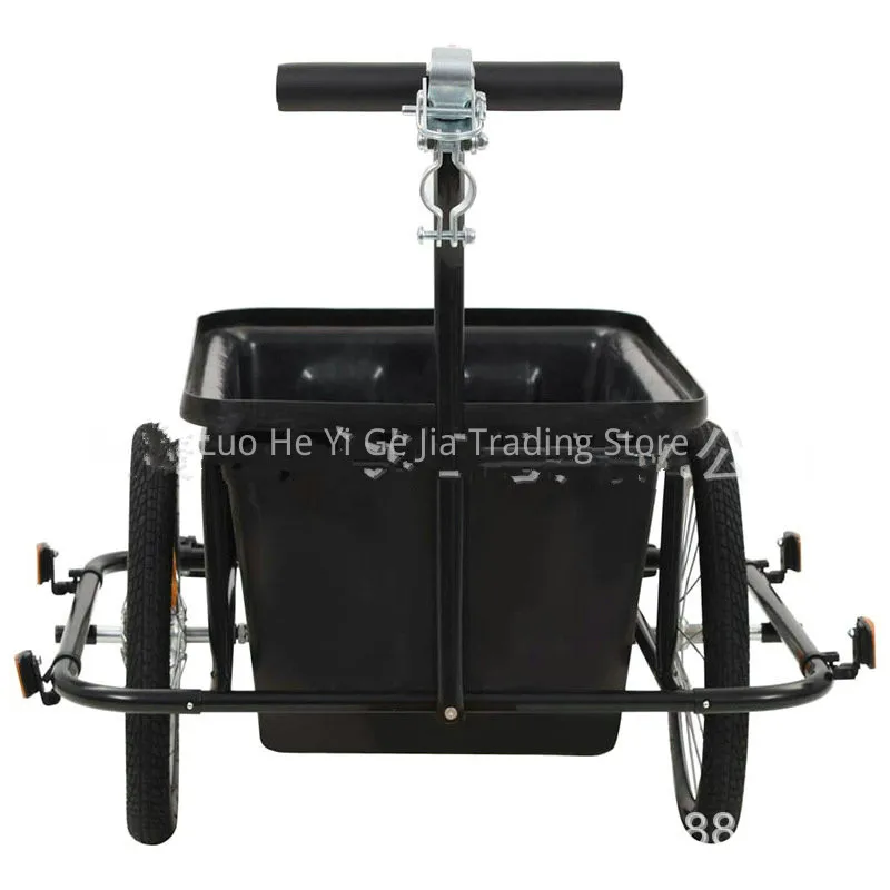 Cargo Bike Trailer With Alu Rim Rubber Tyre, 16 Inch Inflatable Wheel Wagon