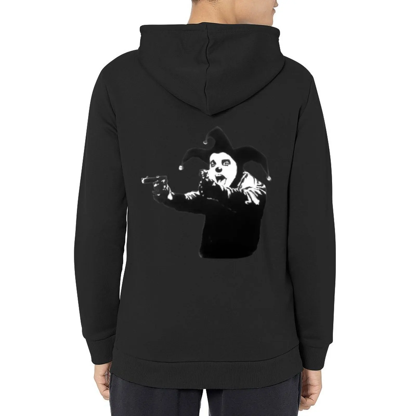 Бэнкси шоутинг клоун, ошибка с оружием Толстовка мужское пальто мужская одежда аниме одежда блузка толстовка большого размера