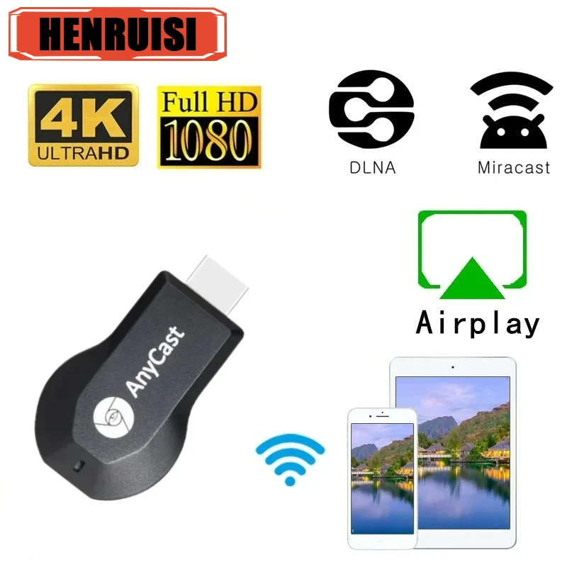 Wireless Wifi Same Screen Projector Airplay Screen Mirroring Display Receiver Dongle 1080P HDMI-Compatible TV Stick For Android