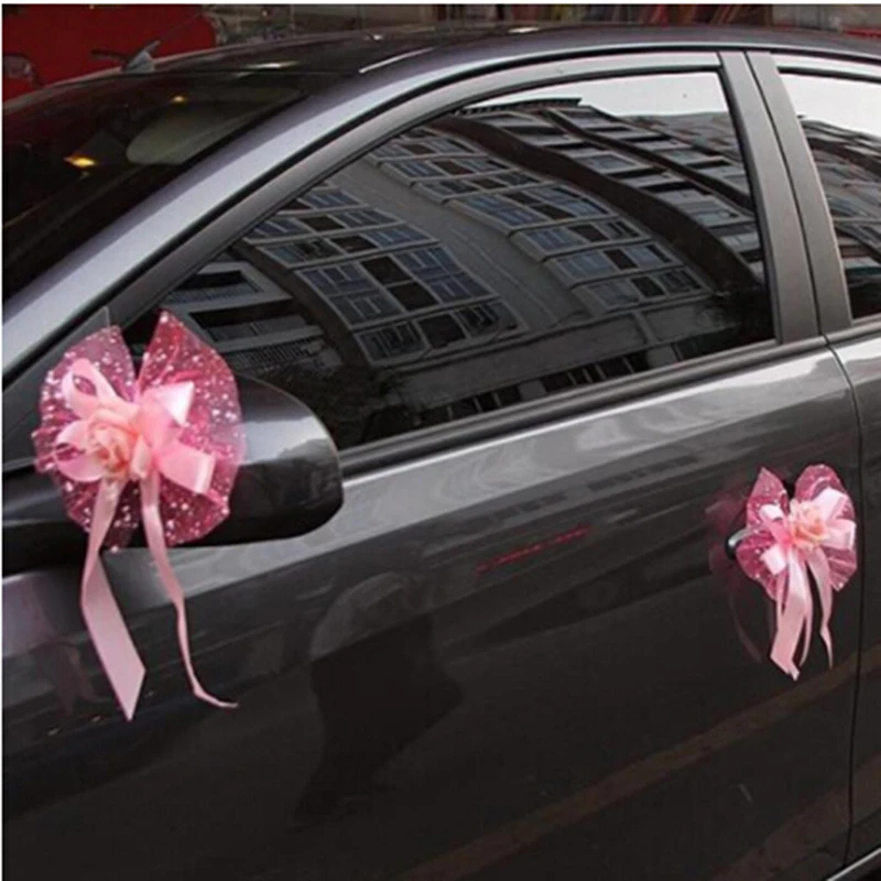 Wedding Car Decoration Accessories Flowers Car Door Handles and Rearview Mirror Decoration Wedding Flower Floral Decor