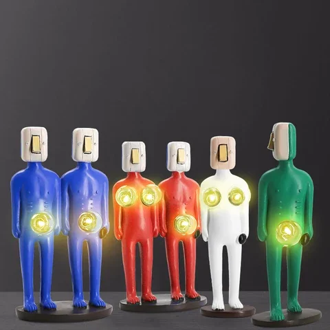 

Body Bulbs-Decorative Arts LED Night Lights, Dramadeco Evil Decoration, Resin Lamp, Valentine's Day Gift, Interior Room Decorati