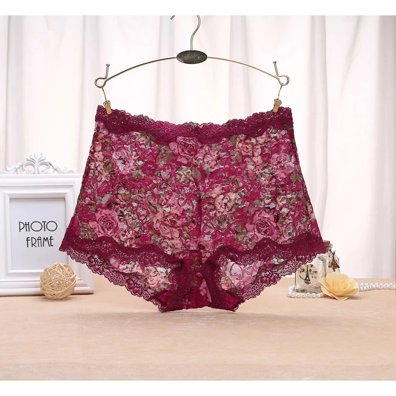 

Кружевное нижнее белье, женские M-4XL, ультратонкие трусы с цветами, сексуальные женские трусики, нижнее белье ty4'